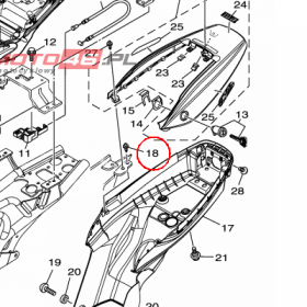 YAMAHA - zatrzask nr: 902690600800