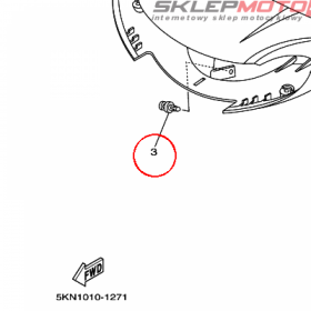 YAMAHA - zatrzask nr: 902690608100