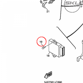 YAMAHA - zatrzask nr: 902690700100