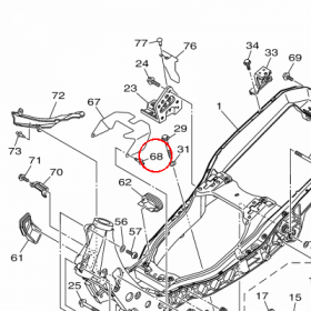 YAMAHA - zatrzask nr: 902690700800