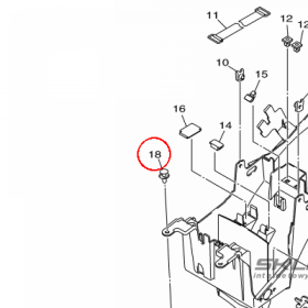 YAMAHA - zatrzask nr: 902690701000