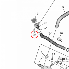 YAMAHA - zatrzask nr: 902690701400