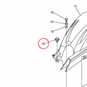YAMAHA - zatrzask nr: 902690800100