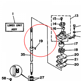 YAMAHA - WALEK LOZYSKA nr: 902800302400