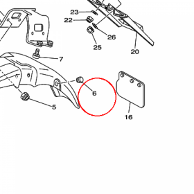 YAMAHA - WENTYL nr: 903381219200