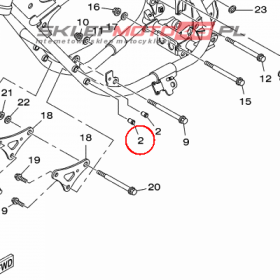 YAMAHA - WENTYL nr: 903381511000