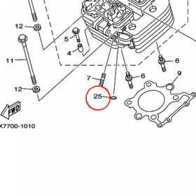 YAMAHA - WENTYL nr: 903381806700