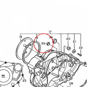 YAMAHA - WENTYL nr: 903382110000