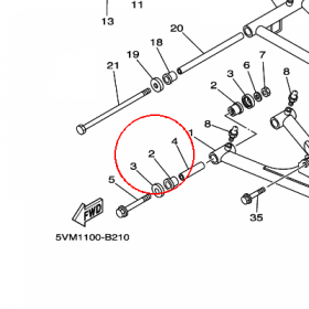 YAMAHA - TULEJA nr: 903811508800