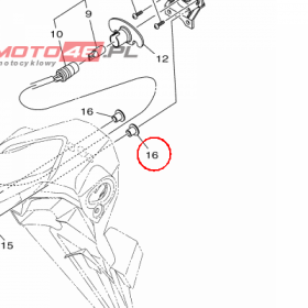 YAMAHA - tulejka nr: 903870504200