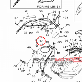 YAMAHA - tulejka nr: 903870611W00