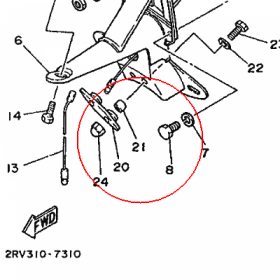 YAMAHA - tulejka nr: 903870624100