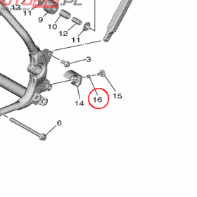 YAMAHA - tulejka nr: 90387064T300