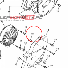 YAMAHA - tulejka nr: 90387064Y100