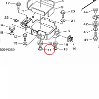 YAMAHA - tulejka nr: 90387067K800