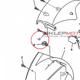 YAMAHA - tulejka nr: 9038706X0400