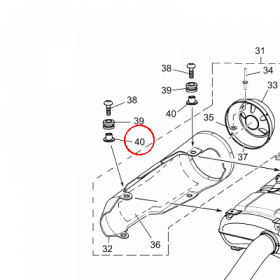 YAMAHA - tulejka nr: 9038706X3600