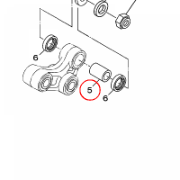 YAMAHA - tulejka nr: 90387127W000