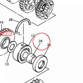 YAMAHA - tulejka nr: 90387252R200