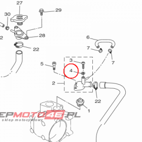 YAMAHA - uszczelka nr: 9043005X0000