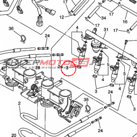 YAMAHA - uszczelka nr: 904300900200
