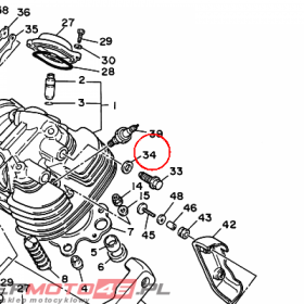 YAMAHA - uszczelka nr: 90430-17168-00 > 904301716800