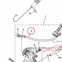 YAMAHA - PRZEWOD OLEJOWY nr: 90445056K700