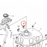 YAMAHA - OPASKA ZACISKOWA nr: 904641400200