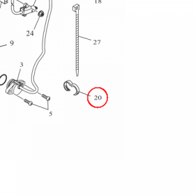 YAMAHA - OPASKA ZACISKOWA nr: 904641401000