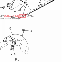 YAMAHA - OPASKA ZACISKOWA nr: 904641800200
