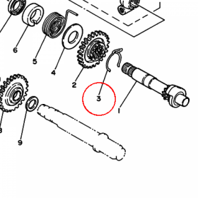 YAMAHA - zapinka nr: 904682604600