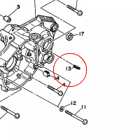 YAMAHA - tulejka nr: 904800120900