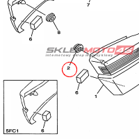 YAMAHA - tulejka nr: 904800155800