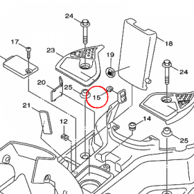 YAMAHA - tulejka nr: 904800155900