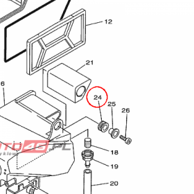 YAMAHA - tulejka nr: 904801029700
