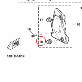 YAMAHA - tulejka nr: 904801387600