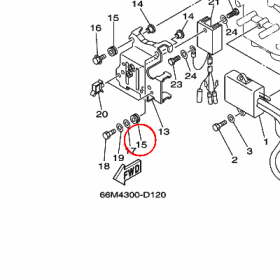 YAMAHA - tulejka nr: 9048013M2400