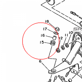 YAMAHA - tulejka nr: 904801402300