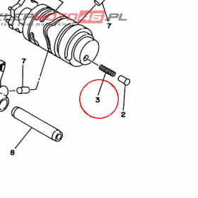 YAMAHA - sprezyna nr: 905010602200