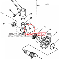 YAMAHA - sprezyna nr: 905011372000