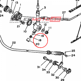 YAMAHA - sprezyna nr: 90501157E900
