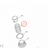 YAMAHA - sprezyna nr: 905011600400