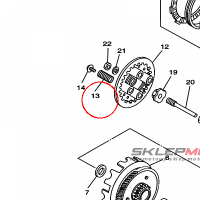 YAMAHA - sprezyna nr: 905012012500