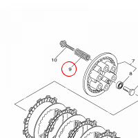 YAMAHA - sprezyna nr: 90501230E400