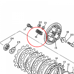 YAMAHA - sprezyna nr: 905012373800