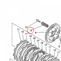YAMAHA - sprezyna nr: 90501260A100