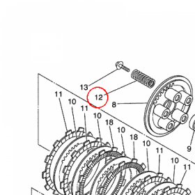 YAMAHA - sprezyna nr: 90501260A100