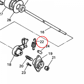 YAMAHA - sprezyna nr: 905061148800