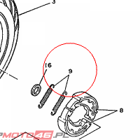 YAMAHA - sprezyna nr: 905061526000