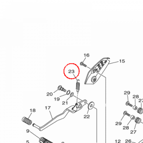 YAMAHA - sprezyna nr: 905062300800